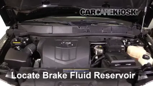 2009 Pontiac Torrent GXP 3.6L V6 Liquide de frein Contrôler le niveau de liquide de frein